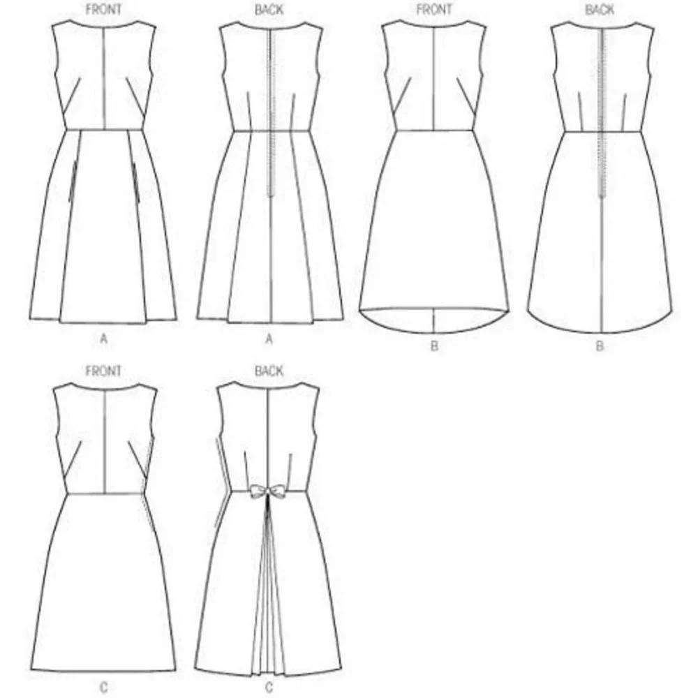 Butterick Sewing Pattern 6016 Dress Misses Size 6-14